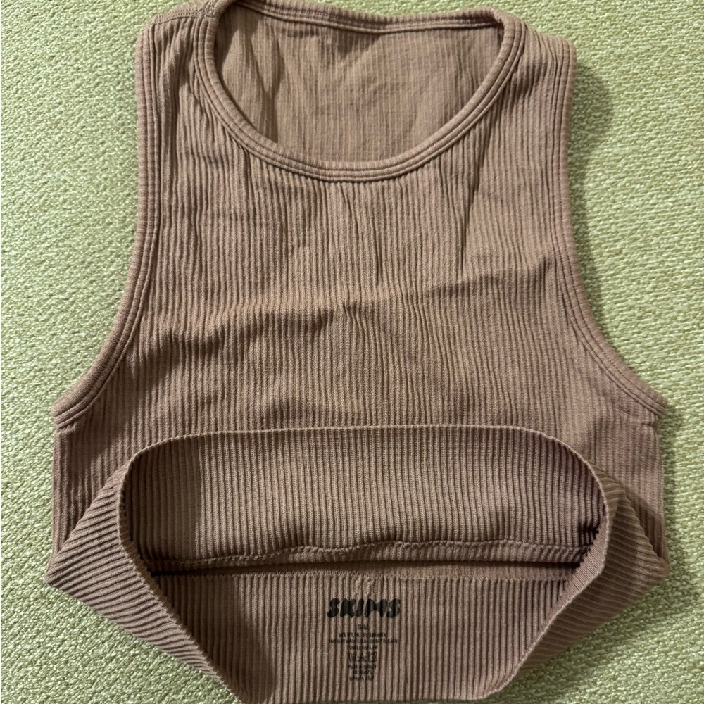 SKIMS Ribbed Tank Top - Tan
